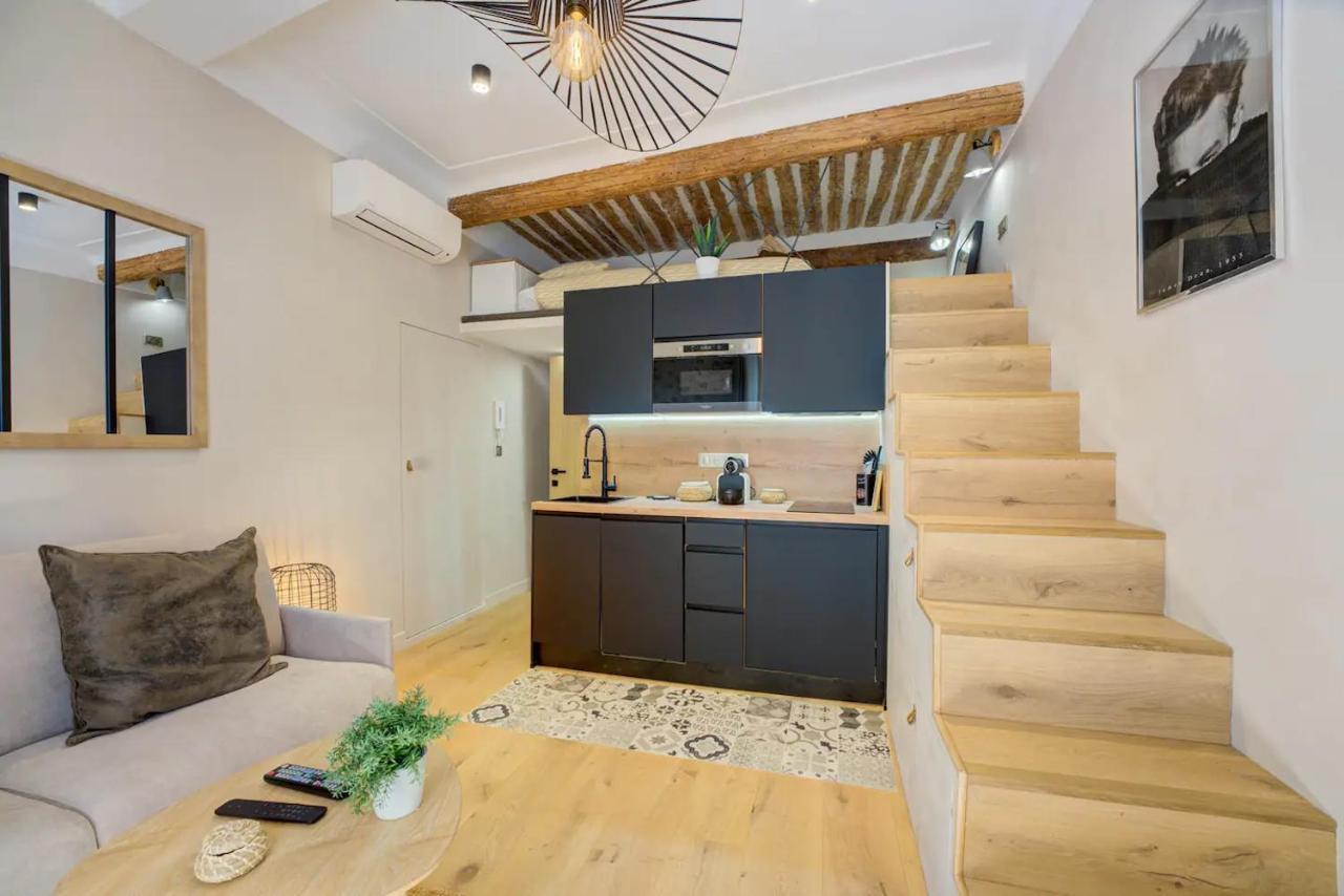 Duplex Studio Apt Mezzanine Near Shops & Cafes Антиб Екстериор снимка